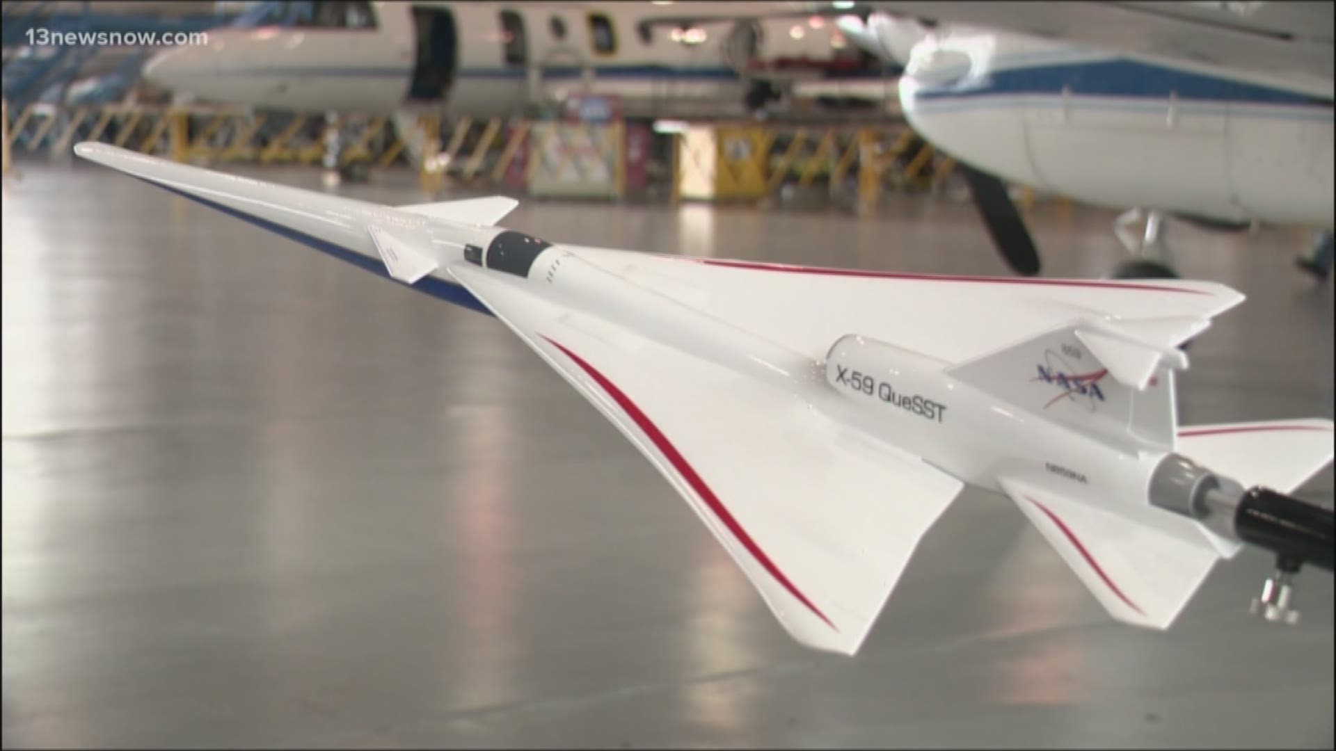 Researchers at NASA Langley want to make air travel twice as fast. "If we can fly supersonic over land, we will significantly impact people's means of travel," said NASA expert, Randy Bailey. The aircraft would use a camera and a screen instead of a windshield.