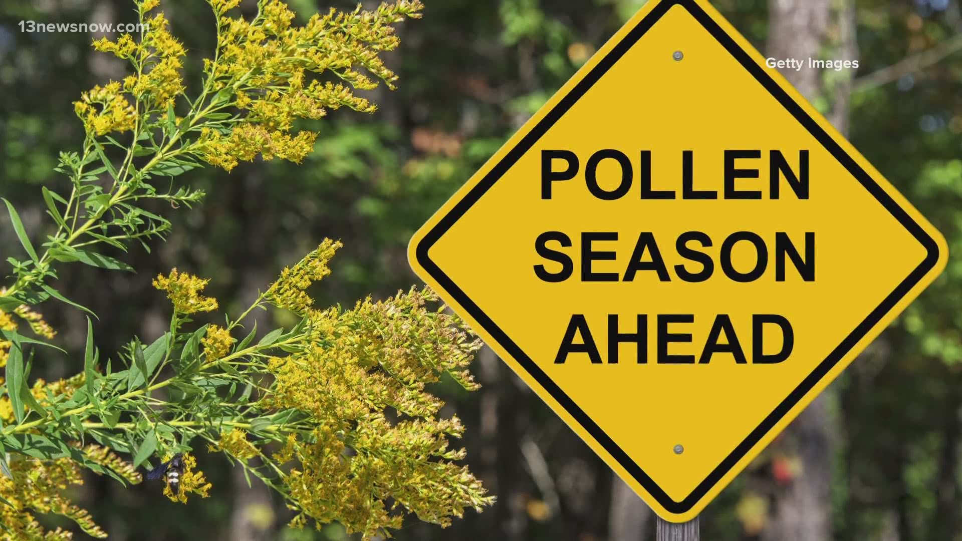 Hampton Roads is, unfortunately, known for having lots of pollen. The trick to knowing what's allergies, and what's COVID-19? A runny nose, fever and chills.