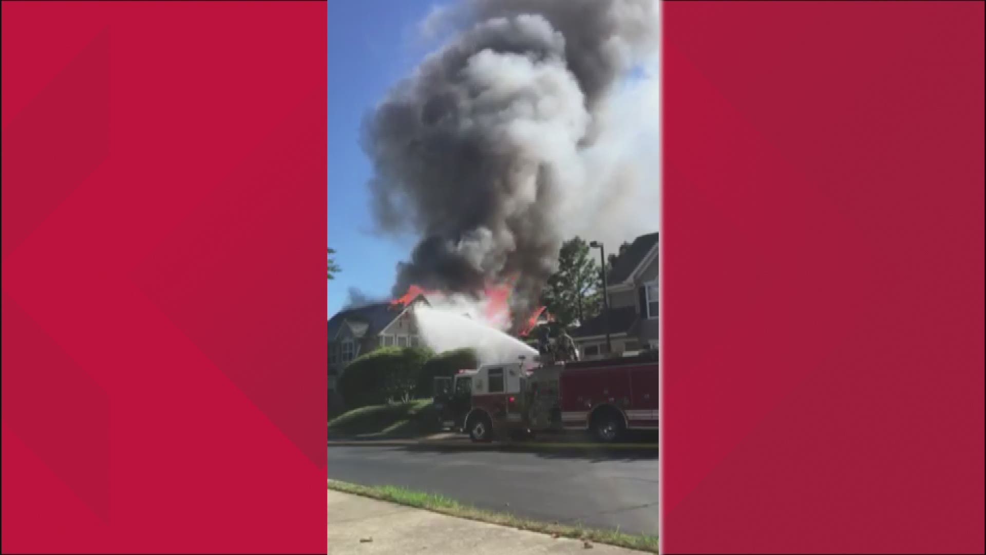 A James City County fire official on the scene said they were told it was a helicopter that crashed near the William and Mary campus on Sunday. (Video Credit: Kaeley Clardy)