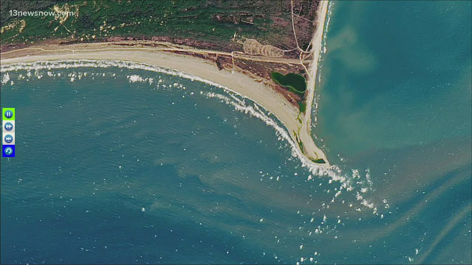 NASA satellites reveal 'Shelly Island' is no more.