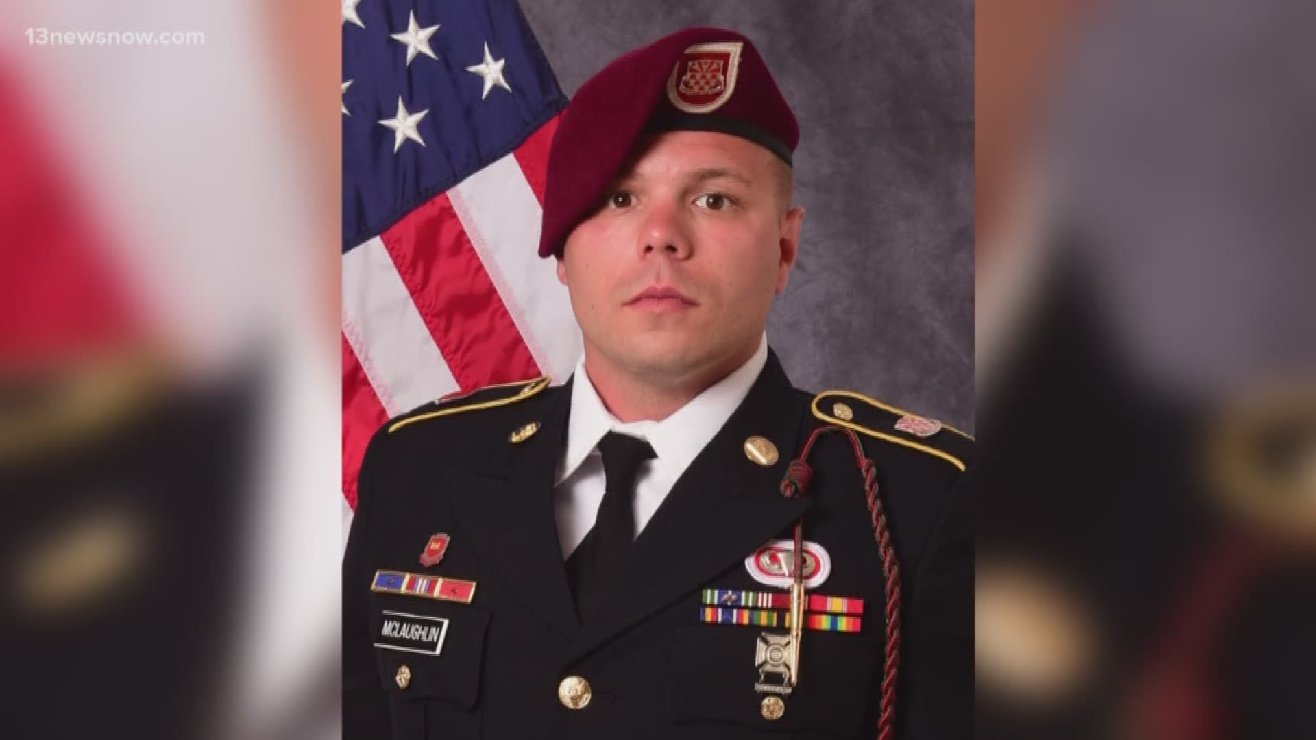 Staff Sgt. Ian P. McLaughlin, 29, of Newport News, Virginia, was one of two soldiers killed by a roadside bomb in Afghanistan on Saturday.
