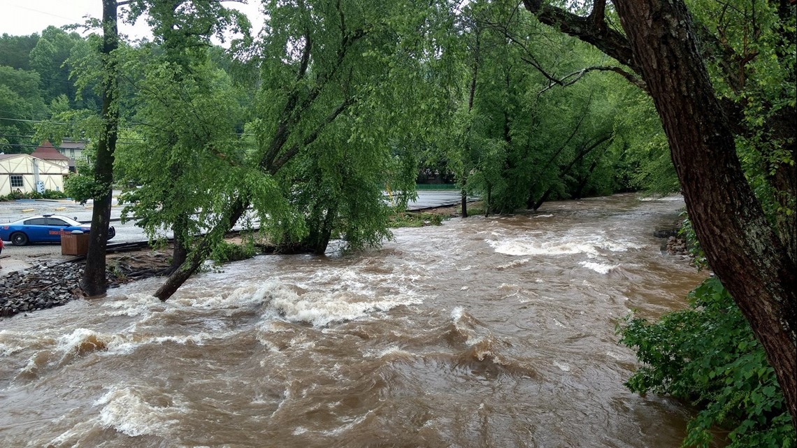 Flooding In Helen Takes Over City Streets As Warnings Continue ...