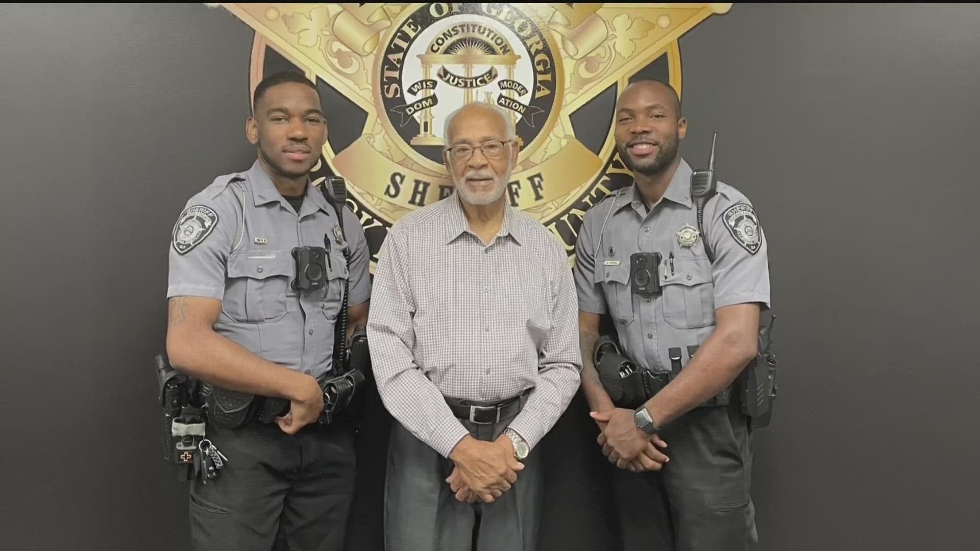 Two deputies are being deemed heroes after they helped save an elderly man's life when he stopped breathing inside his Rockdale County home.
