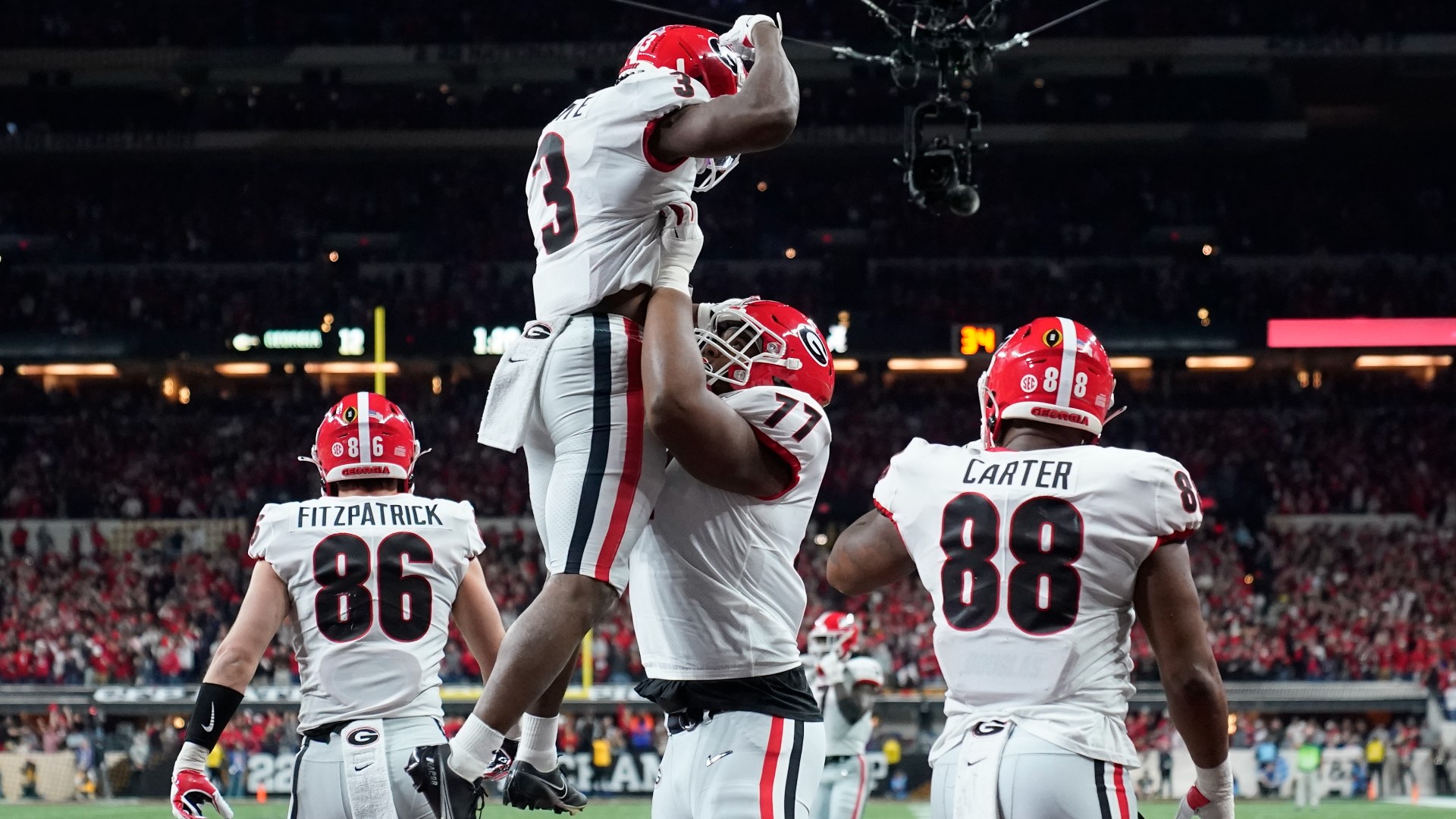 Georgia defeated Alabama 33-18 in the College Football Playoff National Championship. It's the team's first national title in 41 years.