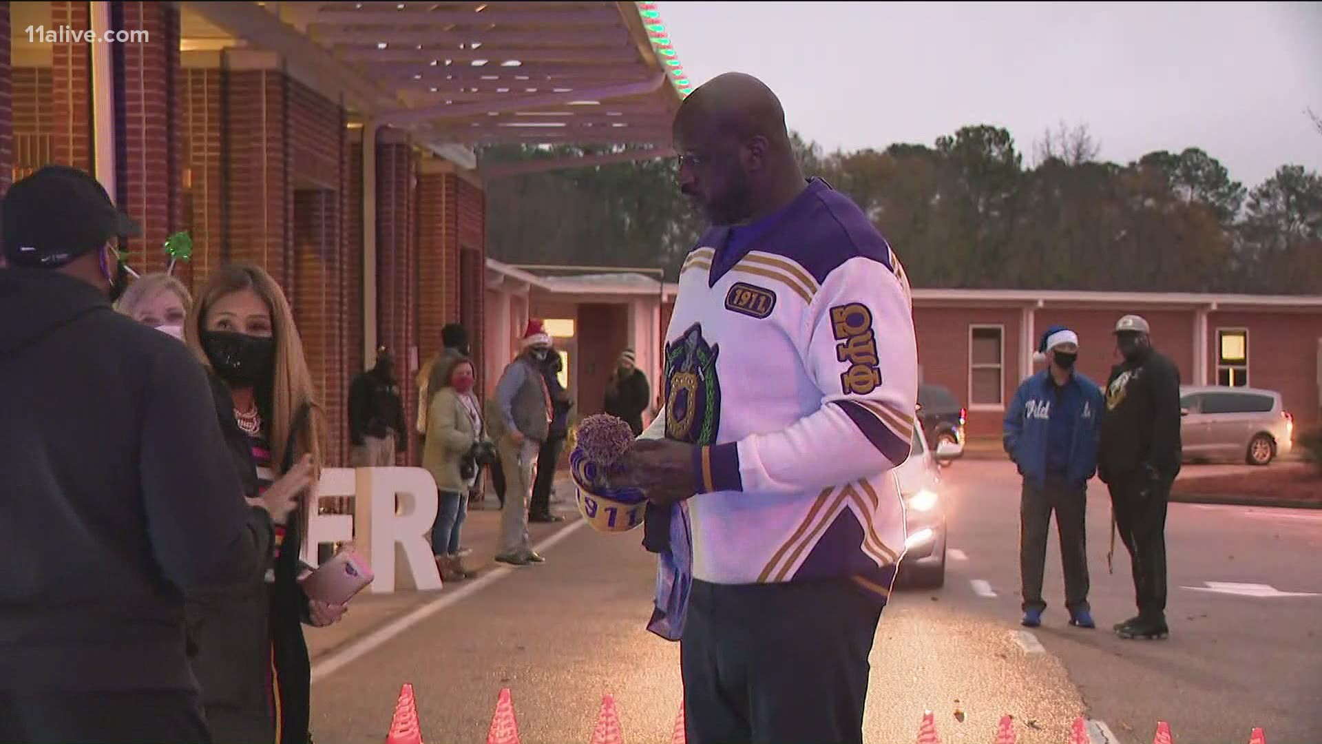 It is Shaq's 19th year hosting the Shaqaclause event.