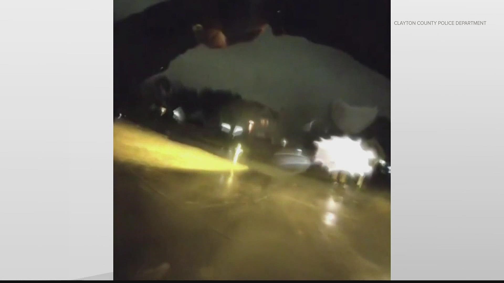 Clayton County Police have released bodycam video and 911 calls in a shooting where officers killed Charles Henry Calhoun in his yard on March 23.