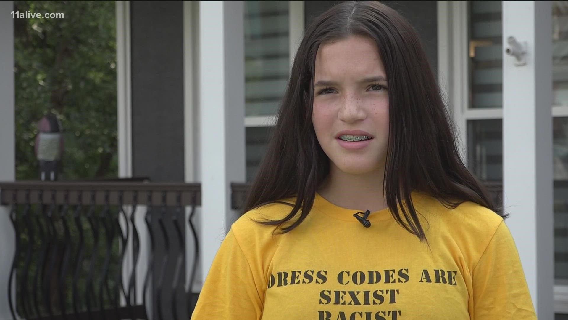 She started a T-Shirt campaign to protest the district policy.